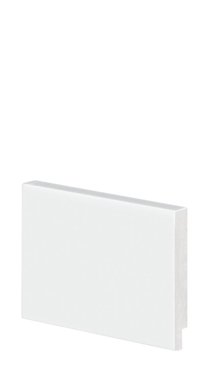 Rodapé Poliestireno FIT Liso Branco - 7x240x0,9